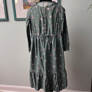 Carter’s Size 8 Children’s Dress Green with pink flowers